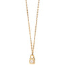 PDPAOLA Gold Padlock Necklace