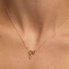PDPAOLA Gold Peach Lily Necklace