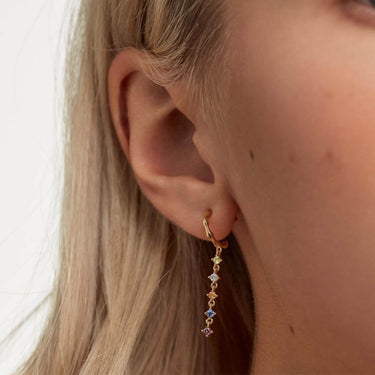PDPAOLA Gold Sage Small Hoop Earrings