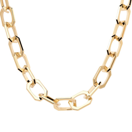 PDPAOLA Gold Signature Link Necklace
