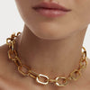 PDPAOLA Gold Signature Link Necklace