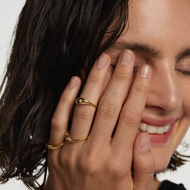 PDPAOLA Gold Sugar Earrings