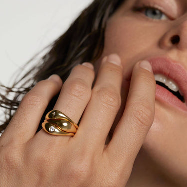 PDPAOLA Gold Sugar Earrings