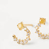 PDPAOLA Gold Villa Stud Earrings