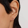 PDPAOLA Gold Villa Stud Earrings