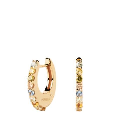 PDPAOLA Gold Vivi Hoop Earrings