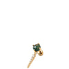 PDPAOLA Gold Yoki Moss Agate Single Earring