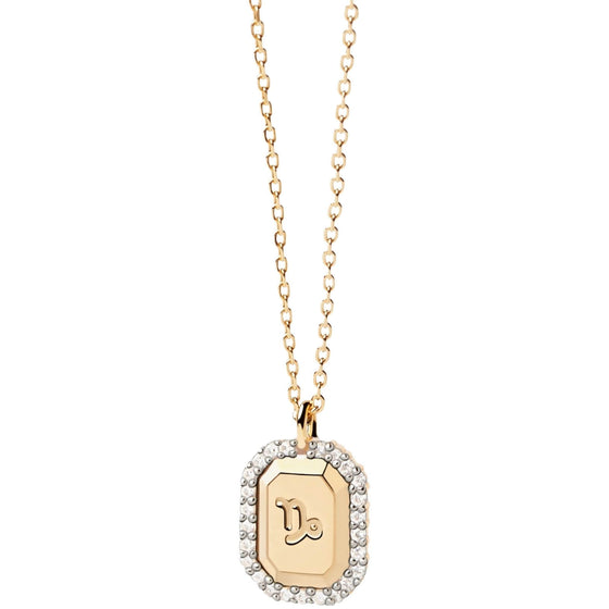 PDPAOLA Gold Zodiac Capricorn Necklace