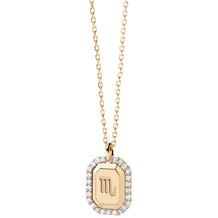 PDPAOLA Gold Zodiac Scorpio Necklace