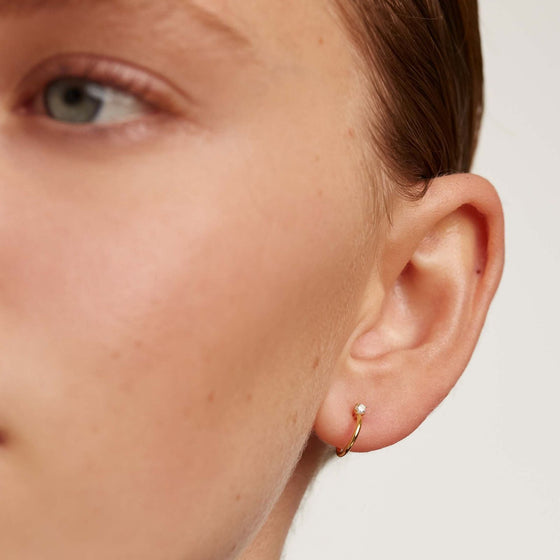 PDPAOLA Kita Gold Small Hoop Earrings