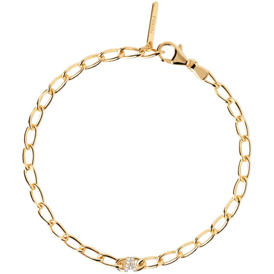 PDPAOLA Letter Gold Chain Bracelet