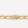 PDPAOLA Letter Gold Chain Bracelet