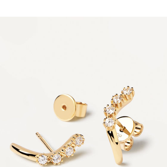 PDPAOLA Motion Gold Earrings