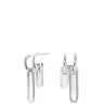 PDPAOLA Nexa Silver Hoop Earrings