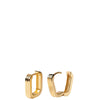 PDPAOLA Nova Gold Angular Hoop Earrings