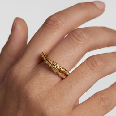 PDPAOLA Olivia Gold Double Ring