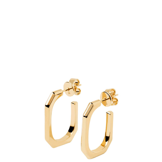 PDPAOLA Signature Gold Hoop Earrings