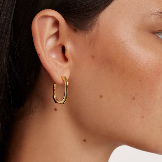 PDPAOLA Signature Gold Hoop Earrings