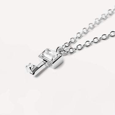 PDPAOLA Silver Key Necklace