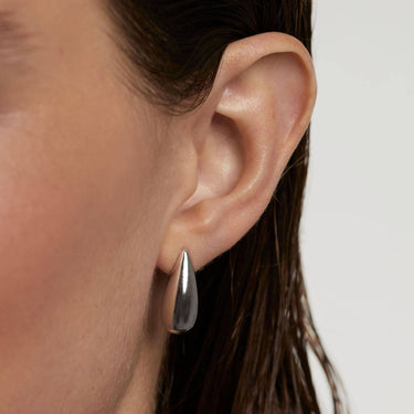 PDPAOLA Silver Large Sugar Earrings