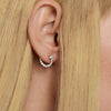 PDPAOLA Silver Leona Stud Earrings
