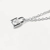 PDPAOLA Silver Padlock Necklace