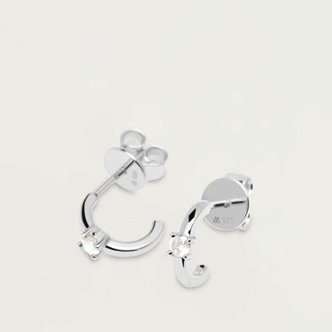 PDPAOLA Silver Solita Hoop Earrings