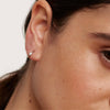 PDPAOLA Silver Solita Hoop Earrings