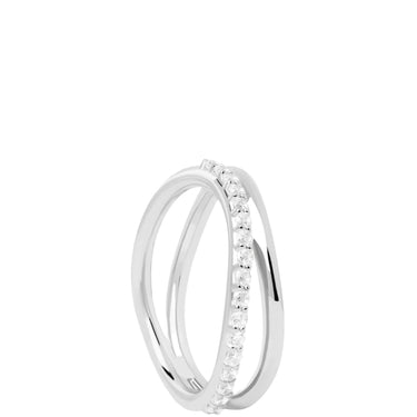 PDPAOLA Silver Twister Ring