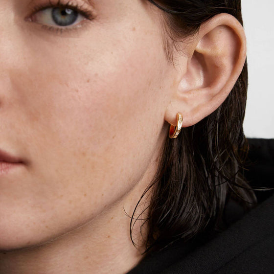 PDPAOLA Viena Gold Hoop Earrings