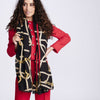 Pia Rossini Marleen Chain Pattern Scarf - Black Red
