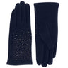 Pia Rossini Miranda Studded Gloves - Navy