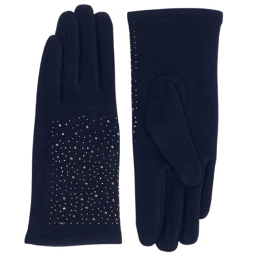Pia Rossini Miranda Studded Gloves - Navy