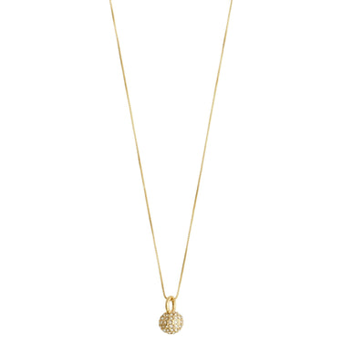 Pilgrim Edtli Gold Crystal Charm Necklace