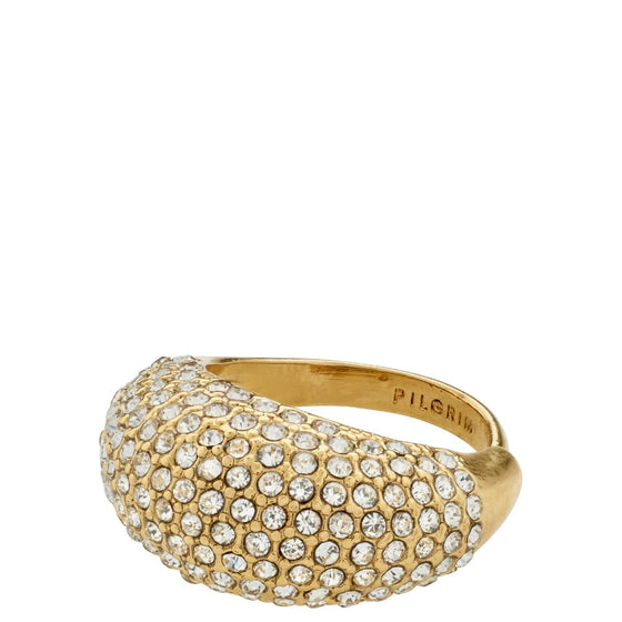 Pilgrim Focus Gold Sparkly Chunky Ring