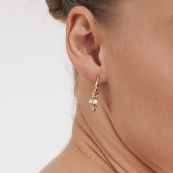 Pilgrim Prucence Gold Small Hoop Earrings