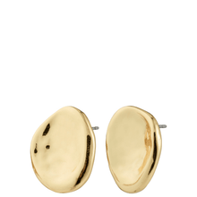 pilgirm-sparkle-gold-irregular-disc-stud-earrings