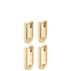 Pilgrim Stay Gold Link Earrings