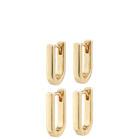 Pilgrim Stay Gold Link Earrings