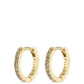 Pilgrim Ebna Gold Crystal Small Hoop Earrings
