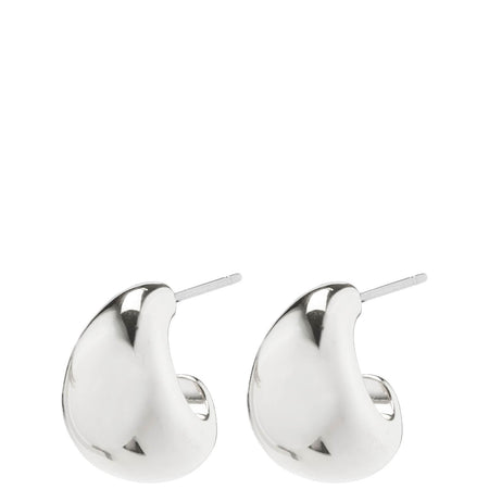 Pilgrim Alexane Silver Chunky Hoop Earrings