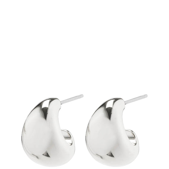 Pilgrim Alexane Silver Chunky Hoop Earrings