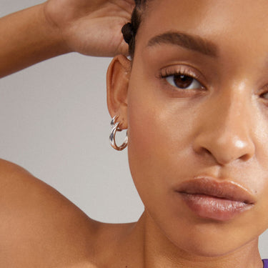 Pilgrim Allie Silver Hoop Earring Set