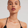 Pilgrim Alison Gold Rose Pink Dainty Bead Necklace