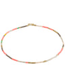 Pilgrim Alison Gold Rose Pink Glass Bead Anklet