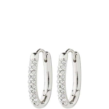 Pilgrim Amiri Silver Oval Hoop Earrings