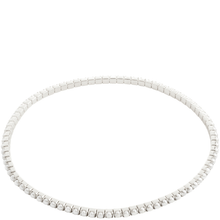 Silver beaded bracelet on a white background