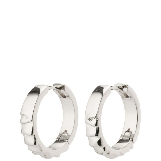 Pilgrim Blink Silver Small Hoop Earrings