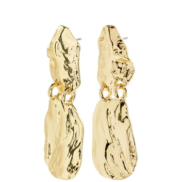 Pilgrim Bloom Gold Statement Earrings