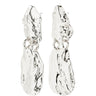 Pilgrim Bloom Silver Statement Earrings